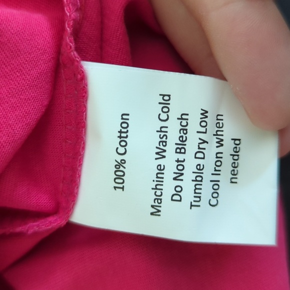 New with Tags ATUN Pink Sleeveless Cotton Ruffle Dress Girls Size 7-8 years - Picture 5 of 5